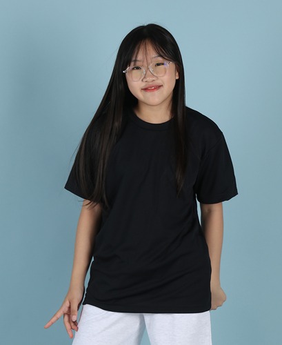 티팜 드라이 쿨 라운드 티셔츠 (아동용 ~ 성인용)_퍼플