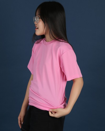 티팜 드라이 쿨 라운드 티셔츠 (아동용 ~ 성인용)_핑크